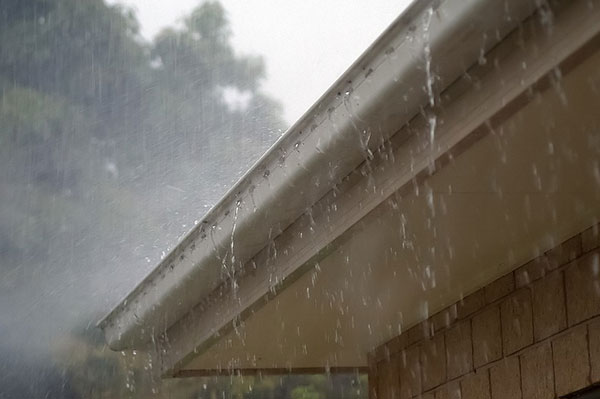 rainy gutter